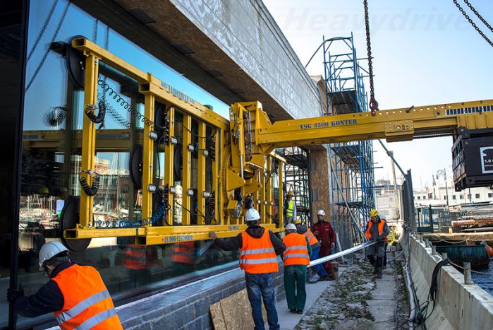 Sistemul de aspirare în vid VSG 4000 K în uz