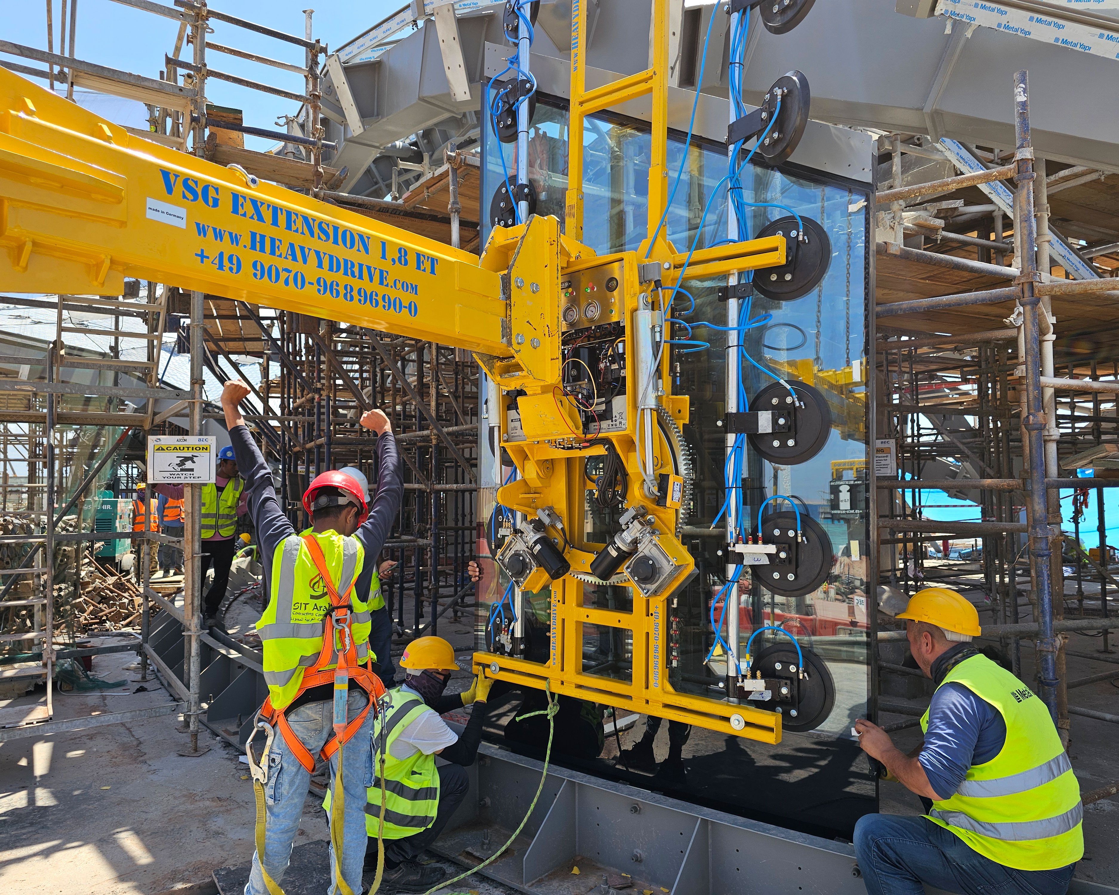 Funcționarea unui sistem de aspirare în vid la clubul de golf de pe insula Sindalah