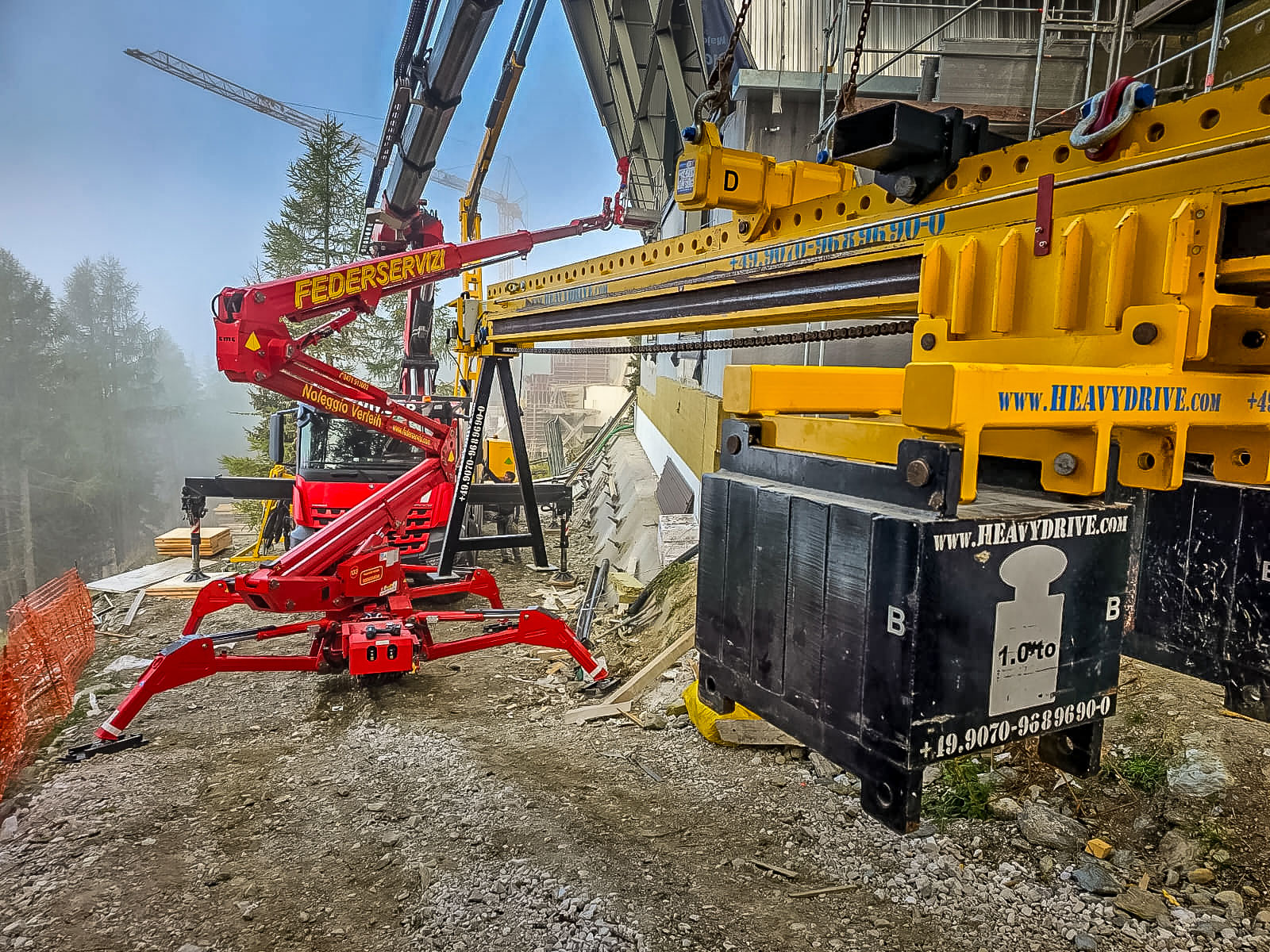 VSG 2000 KMHL cu adaptor înclinat și VSG 3000 counter beam în utilizare