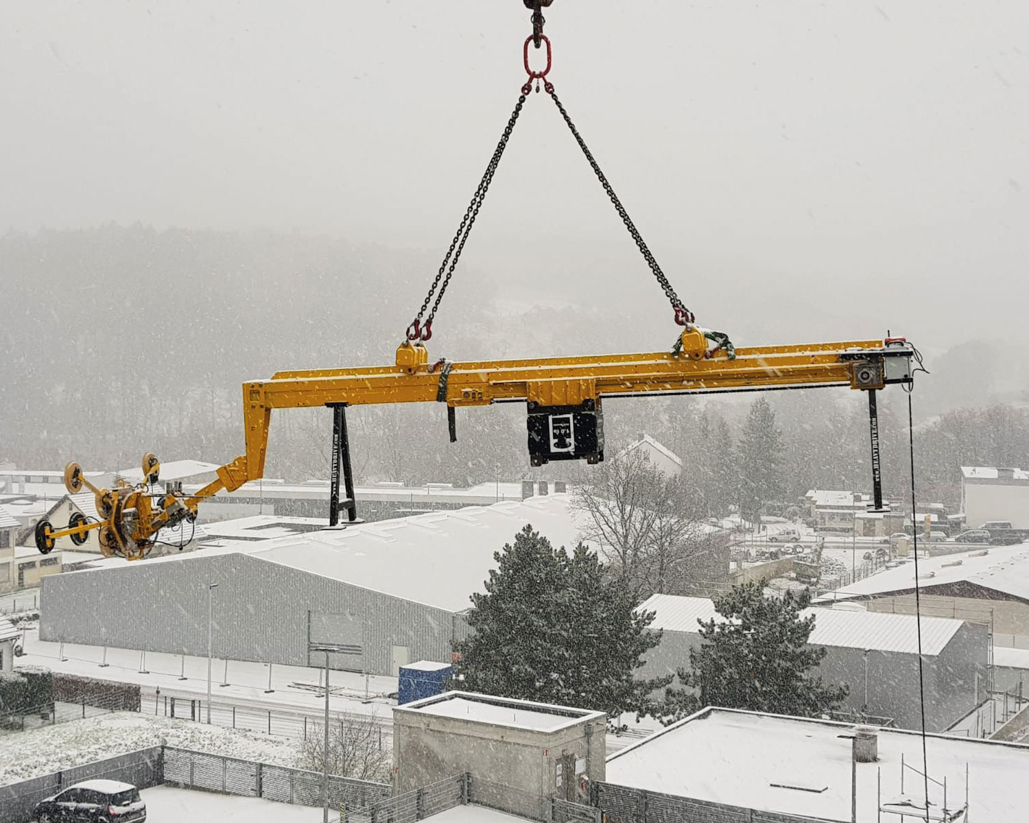 Counter traverse in use at sub-zero temperatures